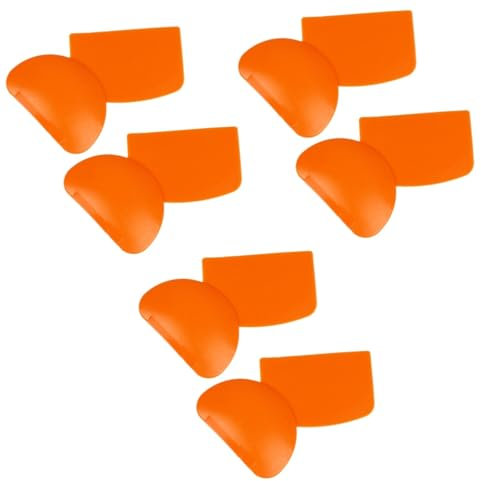 PRETYZOOM 12 Pièces Grattoir à Gâteau Grattoir Grattoir Garniture De Bord Accessoires De Pâtisserie Spatule Dentelée Grattoir à Bol Pâte Scrapper Fournitures De Cuisson Section