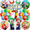 MLA7 32PCS Mario Geburtstag Deko, 7 Jahre alt Luftballon, Kindergeburtstag Ballon Set, Geburtstagsdeko, Luftballon Geburtstag, Thema Dekoration mit Super Mari Luftballon Banner Kindergeburtstag