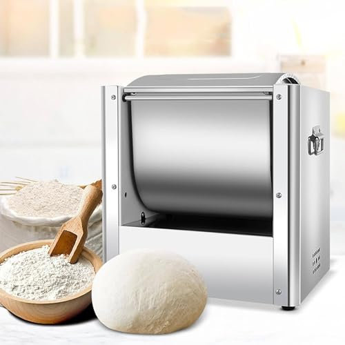 Electric Food Stand Mixer, 850W Commercial Dough Mixer, Stainless Steel Dough Mixing Machine with Spiral Stirring, Bi-directional Rotation and Imitation Of Hand Kneading