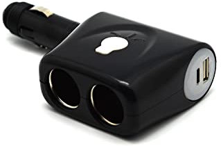 Cliff Top Zigarettenanzünder Splitter, Cliff Top Auto Ladegerät Adapter mit PD USB-C Ladegerät 24V/12V Auto Splitter Adapter für alle Auto Geräte (TY-A2021)