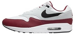 NIKE Air Max 1 Men's Trainers Sneakers Shoes FD9082 (White/Dark Team Red/Pure Platinum/Black 106) UK7 (EU41)