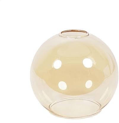 ValueLights | Small Amber Glass Globe Light Shade Ceiling Light Shade | Lamp Shades, Home Décor & Improvement Essential | 150mm Shade Width