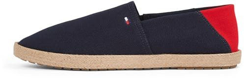 Tommy Hilfiger Herren Espadrilles Core Textile mit Logo, Blau (Desert Sky), 42