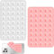 40 Grain Double Sided Suction Cup Phone Holder, 2 Pcs Silicone Suction Cup Large Anti-slip Mobile Phone Holder Mat, Pink & White