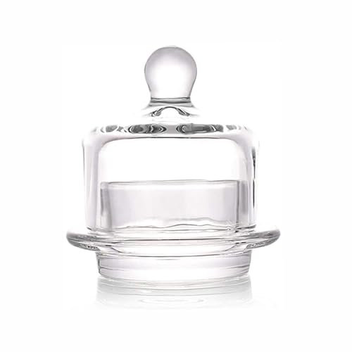 Beurrier en Porcelaine Avec couvercle en verre for beurre, assiette à dessert ronde, boîte à poussière de pâtisserie, couvercle for citron, plat for conserver le beurre