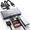 Lettore di schede SD 5 in 1, adattatore USB 3.0 ad alta velocità per dispositivi USB C e USB A per telefono/pad con slot per schede Micro SD e SD, supporta SD/Micro SD/SDHC/SDXC/MMC