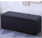 Luxuriöse Ottoman-Fußstützenbank mit klappbarem Deckel, Aufbewahrung, Leder, Eingangsbereich, Schuh-Organizer, Schrank, Ende des Bettes, Eckbank, Sitz (schwarz, 60 x 40 x 40 cm)