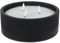 WELL HOME - Vela led formato redondo color negro Ø20x8cm