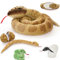 MorisMos 6 stücke Schlange Kuscheltier XXL Set, 200cm lang riesen Schlange Kuscheltier mit Babys im Bauch, Groß Kobra Plüschtier Stofftier Snake Geschenk für Kinder