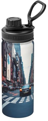 New York City Bouteille d'eau isotherme en acier inoxydable 532 ml