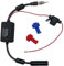 Swiixxer 1 PCS/FM/AM Amplificatore di Segnale per Antenna Radio 12V Amplificatore di Guadagno F con Magnetico