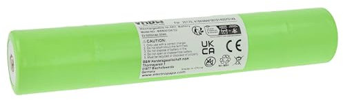 vhbw Battery compatible with GE 41B038AF00101, 40070149 Torch, Headlamp (5000 mAh, 6 V, NiMH)