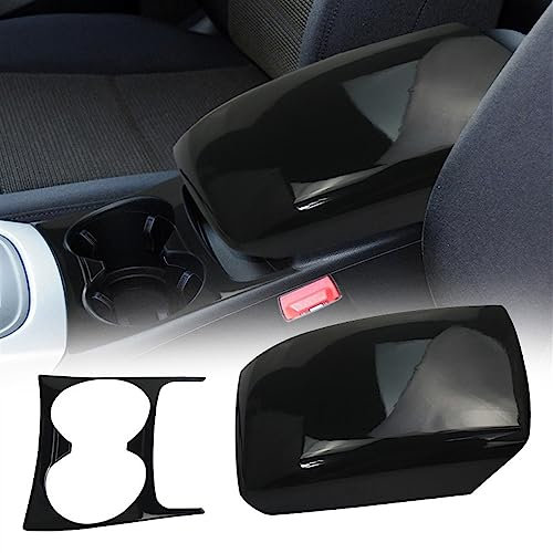 WOHOOD Auto Center Konsole Wasser Tasse Panel Armlehne Box Panel Trim Abdeckung Für A&UDI Q5 8R 2009 2010 2011 2012 2013 2014 2015 2016 2017