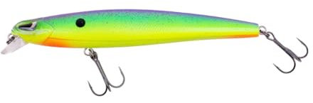 ZECK - Wobbler für Zander & Hecht - Murdock 2.0 | 12,5 cm | 0,7 m F - Purple Chartreuse