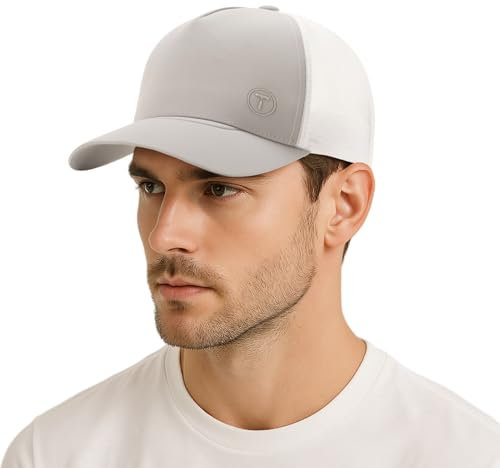 TOP-EX L/XL/XXLTrucker Cap Herren Snapback Baseball Cap Mesh Sommer Basecap mit Netz Sport Golf Running Kappe 95592_Grau X-Large XL