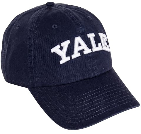 Desert Cactus Yale University Baseballmütze bestickte Kappe (B1) Blau | Offiziell lizenzierte Yale Yale Bulldoggen-Baseballkappe mit Krempe, bestickt, mit verstellbarem Stoffriemen, als Geschenk