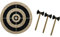 Adult Viking Axe Throwing Game - Wooden Frisbee and 3 Small Axes, Indoor/Outdoor Target Game for Holidays, Parties, Adults, 7 Rings