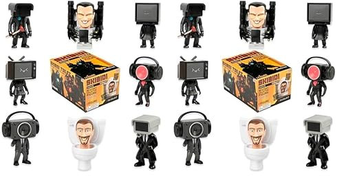 SKIBIDI TOILET Mystery Figure Collector Series, Collectible Figures, Officially Licensed Merch, STYLES MAY VARY (Pack of 2)