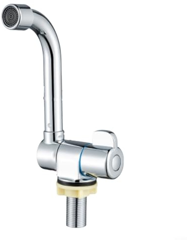 HavenDomicile Robinet de salle de bain pliable en laiton rotatif à 360 ° pour camping-car, yacht, camping, lavabo (B)