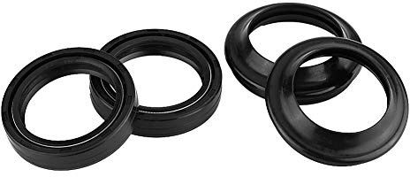 Cryfokt Fit für GSX750F GSXR750 Motorrad Gabel Öl Dichtung Set Glatte Aktion für Vordere Gabel Schwarz Gummi 4 Stücke