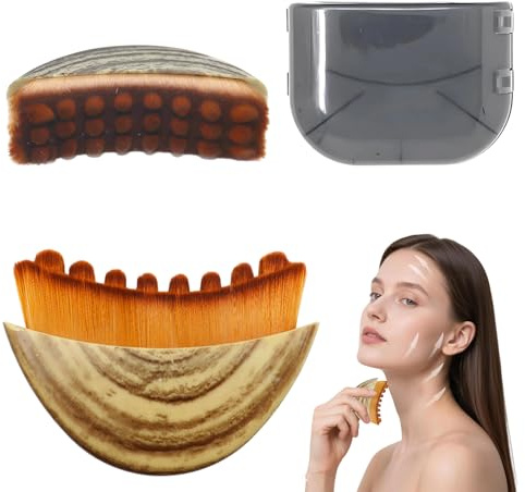 Lymphatische Gesichtsbürste, Face Brush mit Box, Gesichtskonturbürste für Gesichtsformung, Lymphdrainage Massagegerät, Kinn und Jawline Sculpting,Tragbares Gesichtswerkzeug