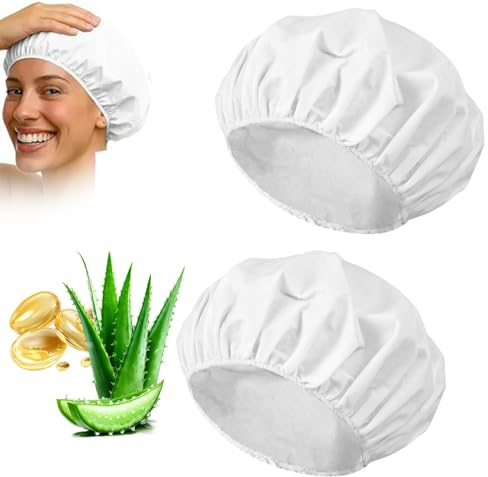 Gorro de champú para el cabello, 2 unidades, desechable, gorro de lavado de pelo, sin agua, para cuidados, personas mayores, viajes, camping