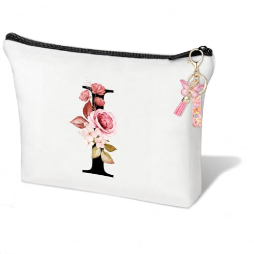 Teouuas Trousse Personnalisée, Trousse de Maquillage Personnalisée I | Trousse de Toilette Personnalisée pour Femme, Tissu Premium & Fermeture Éclair Robuste, Idée Cadeau Unique pour Fille, Mariée