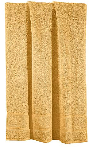 Erwin Müller Duschtuch Karlsruhe 100% Baumwolle gelb Größe 70x140 cm - extrem saugstark, leicht, flauschig weich, hautschmeichelnd (weitere Farben)