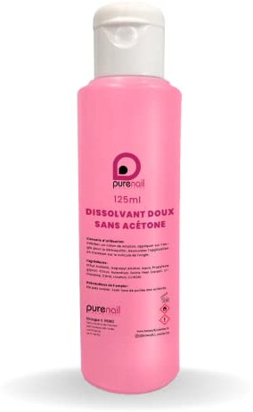 Solvente delicato senza acetone 125 ml, unghie, unghie finte, gel UV