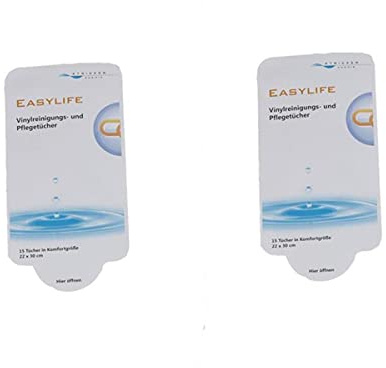 Easylife 2x15 Stück Wasserbett Pflegetücher Vinylreinigungstücher von Stricker