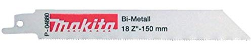 Makita P-04911 Blister Pack of 5-Sabre with Bim 2.5 – 3.5 mm/Length 130 mm Stainless Steel and 14 DPP Type B
