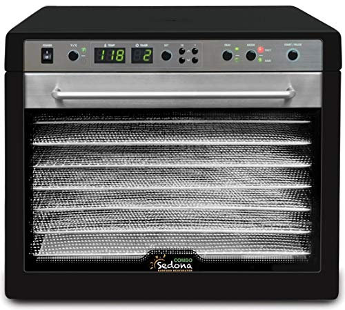 Tribest Déshydrateur Sedona Combo Plateaux Inox, Noir
