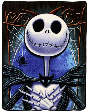 Disney 's Nightmare Before Christmas, Crypt Keeper Micro-Raschel-Überwurfdecke, 116,8 x 152,4 cm, Mehrfarbig