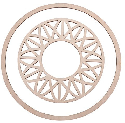 Rayher 62821000 Rondella LegnoDreamModerno, 13cm Ø