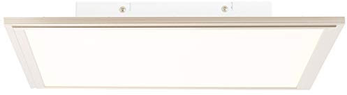 Bendix LED Panel Deckenleuchte mit integriertem Tageslichtsensor, 42x42cm, 32 Watt, 2600 Lumen, 3000 Kelvin aus Metall / Kunststoff in nickel