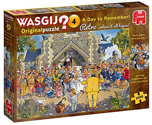 Jumbo Spiele Wasgij Retro Original 4 Ein Tag zum erinnern - Puzzle 1000 Teile