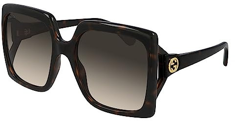 Gucci Damen Gg0876s Sonnenbrille, Havana-Havana-Braun, 58