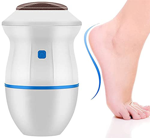 Portable Electric Foot Grinder, Electric Foot Callus Remover Electric Vacuum Adsorption Foot Grinder, Foot Heel Repair Electric Foot File Pedicure Foot Care Tool for Dead, Hard Cracked Dry Skin (Blue)