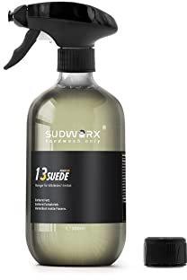 sudworx® 13 SUEDE PURIFIER - Reiniger für Wildleder, Mikrofaserstoffe, indivitara, Alcantara, Textil, Polster - entfernt Schmutz und Fett aus dem Material
