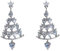 BSLVWG Weihnachtsdekoration, Damen-Weihnachtsohrringe, Weihnachtsbaum/Schneemann/Schneeflocken-Ornamente, Schmuck, Geschenke für Frauen, Feiertagsfeier (08)