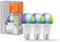 LEDVANCE Smarte LED-Lampe mit WiFi Technologie, Sockel E27, Dimmbar, Lichtfarbe änderbar (2700-6500K), RGB Farben änderbar, ersetzt Glühlampen mit 75 W, SMART+ WiFi Classic Multicolour, 3er-Pack