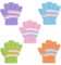 Defrsk 5 Paar Kinder Handschuhe Strick Winterhandschuhe Weiß Handschuhe Finger Jungen Handschuhe für Mädchen (Bunt)