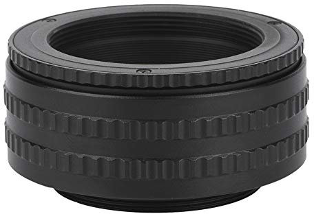 Akozon Helicoid M42, M42 zu Einstellbarem Fokussierendem Helicoid-Objektivadapter Makrotubus M42-Zubehör 25-55 Mm Schwarz