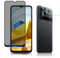 AiMok [3 Piezas Protector Pantalla Privacidad Compatible con Xiaomi Poco M5, Protector de lente de Cámara[Anti Espía] Privacidad Cristal Vidrio Templado para Xiaomi Poco M5
