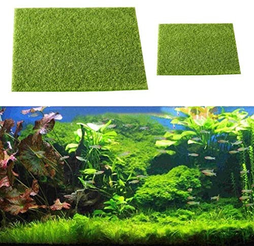 WAITLOVER 15/30 cm Artificiale Erba Verde Prato Panno Non Tessuto Nuovo Micro Paesaggio Acquario Pesci Vero Muschio Arredamento Giardino Casa