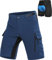 Cycorld MTB Hose-Kurz-Herren-Fahrradhose-Gepolstert, Schnelltrocknende MTB Shorts Radlerhose Atmungsaktiv Radhose Herren Kurz mit Verstellbaren Klettverschlüssen(Upgrade Indigo, L)