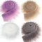 Kunstfell zum Basteln,Asudaro 4Pcs Furry Faux Craft Plüschstoff Kunstleder Stoff Streifen Bartzwerg Kostüm Bart Rolle Kunstfell Bordüre Kunstpelz Dekoband Plüsch Trim Stoffroll.5CM*1.5M Typ 4
