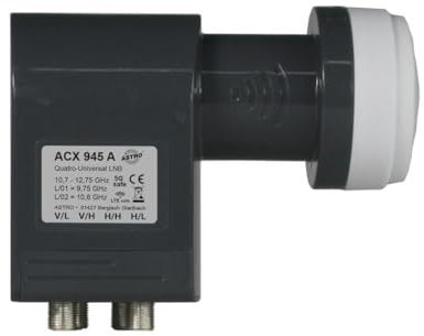 Quatro-Universal-LNB, 40 mm Aufnahme Astro ACX 945 A