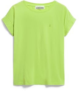 ARMEDANGELS Damen T-Shirt aus Bio-Baumwolle IDAARA T-Shirt Loose Fit Super Lime