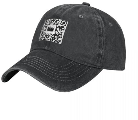 WVVCXCC Baseballkappe modisch Ocult TV Twitch Link QR Code Cowboy Hut niedliche Flauschige Mütze Herren Hüte Frauen Outdoor-Geschenke